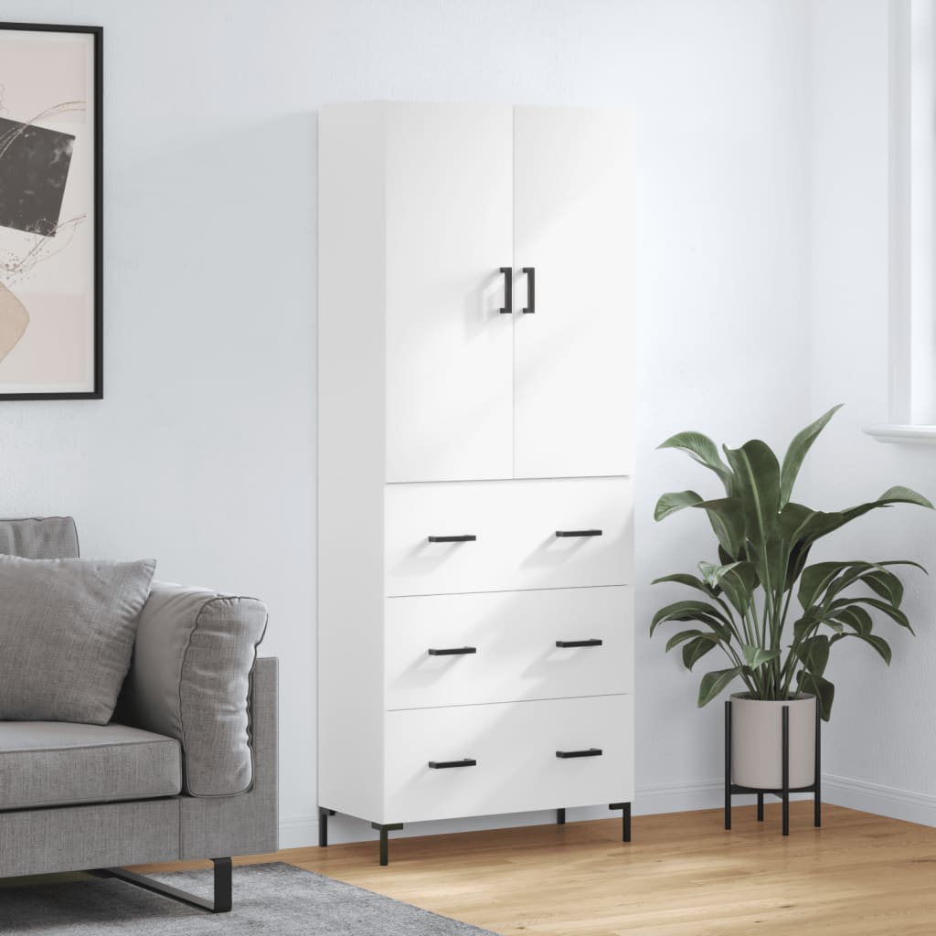 Højskab 69,5x34x180 Cm Konstrueret Træ