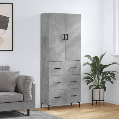 Højskab 69,5x34x180 Cm Konstrueret Træ