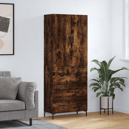 Højskab 69,5x34x180 Cm Konstrueret Træ