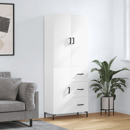 Højskab 69,5x34x180 Cm Konstrueret Træ