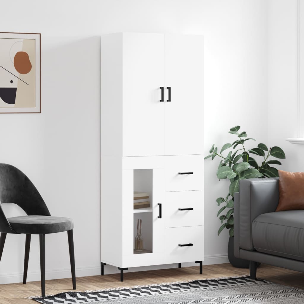 Højskab 69,5x34x180 Cm Konstrueret Træ