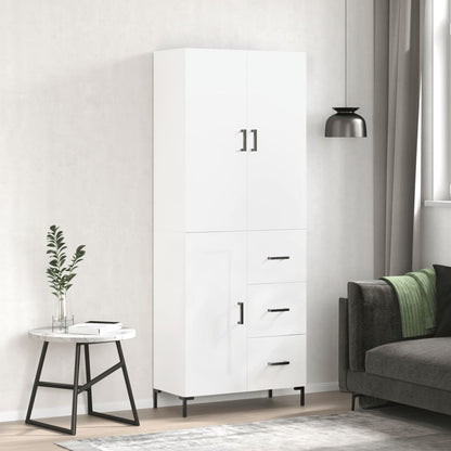 Højskab 69,5x34x180 Cm Konstrueret Træ