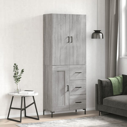 Højskab 69,5x34x180 Cm Konstrueret Træ