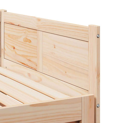 Utrækkelig Dag-seng Brun 180 X 200 Cm Massivt Fyrretræ - Billede 10