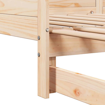 Utrækkelig Dag-seng Brun 180 X 200 Cm Massivt Fyrretræ - Billede 11