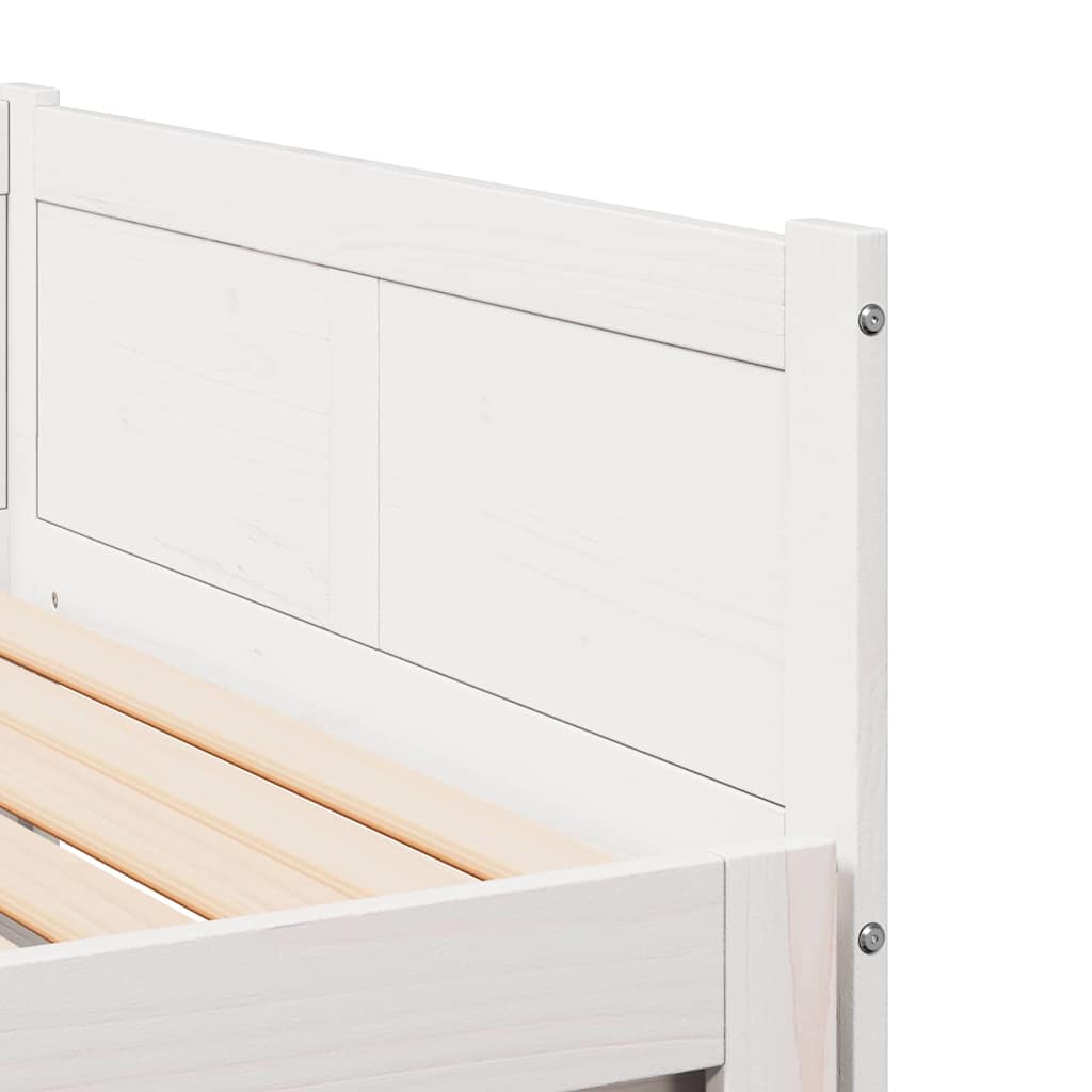 Udtrækkelig Dag-seng 203,5 X 184 X 56,5 Cm Massivt Fyrretræ - Billede 9