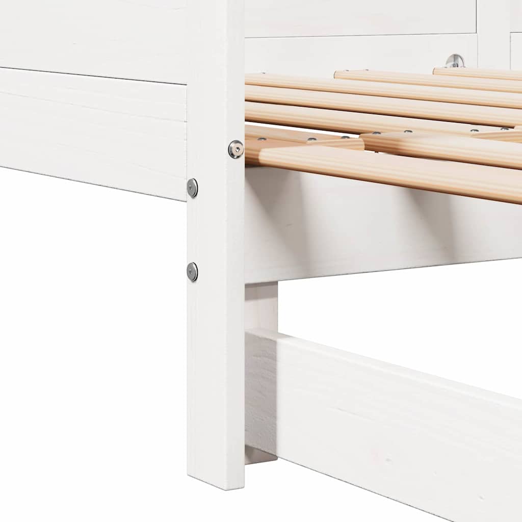 Udtrækkelig Dag-seng 203,5 X 184 X 56,5 Cm Massivt Fyrretræ - Billede 10