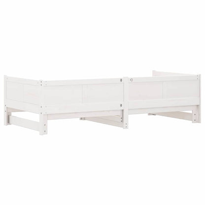 Udtrækkelig Dag-seng 203,5 X 184 X 56,5 Cm Massivt Fyrretræ - Billede 8