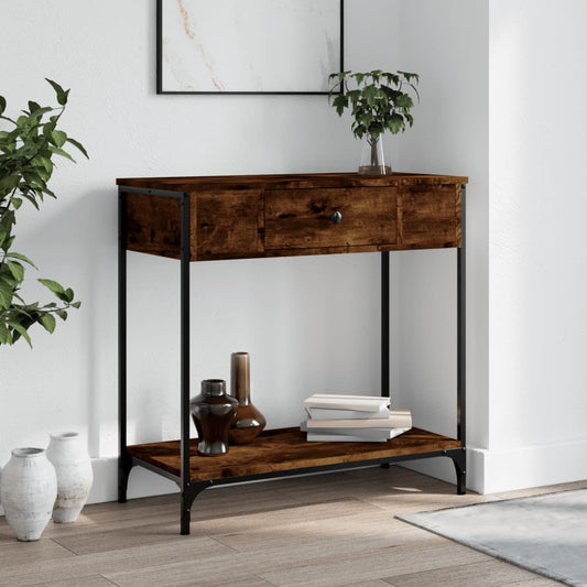 Konsolbord 75X34,5X Konstrueret Træ Etræsfarve