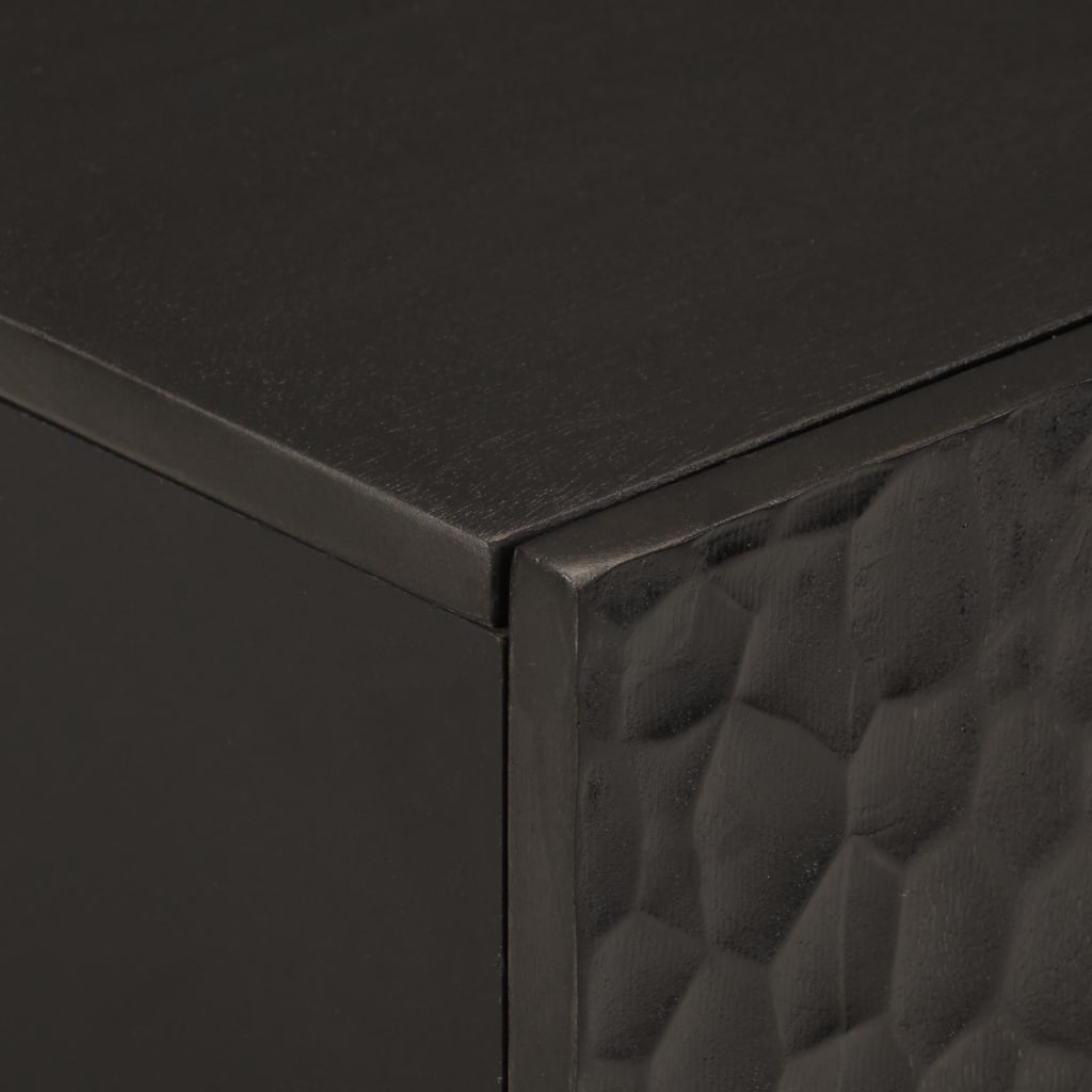 Underskab Til Vask 62x33x58 Cm Massivt Mangotræ Sort - Billede 6