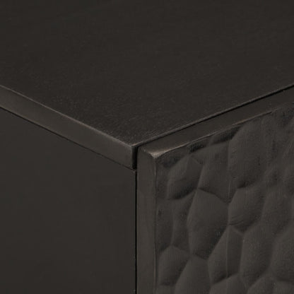 Underskab Til Vask 62x33x58 Cm Massivt Mangotræ Sort - Billede 6