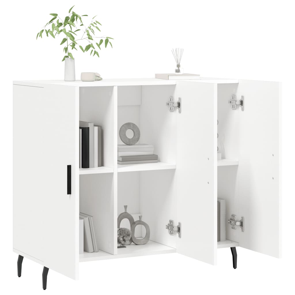 Skab 90x34x80 Cm Konstrueret Træ - Billede 4