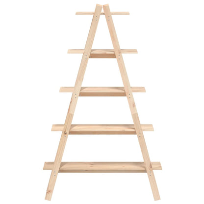 A-formet Reol Med 5 Hylder 110x40x180,5 Cm Massivt Fyrretræ - Billede 4