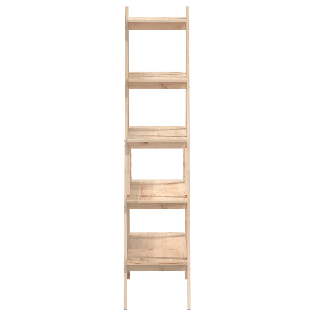 A-formet Reol Med 5 Hylder 110x40x180,5 Cm Massivt Fyrretræ - Billede 6