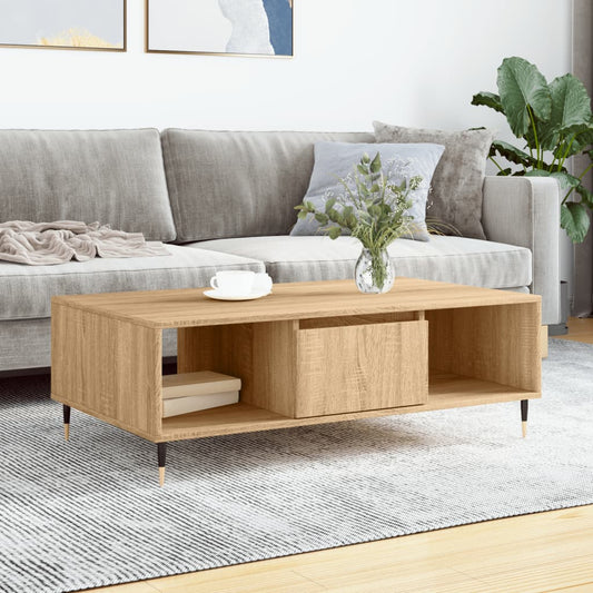 Sofabord 104X60X35 Cm Konstrueret Træ