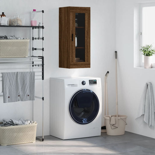 Vægskab 34,5X34X90 Cm Etræsfarve