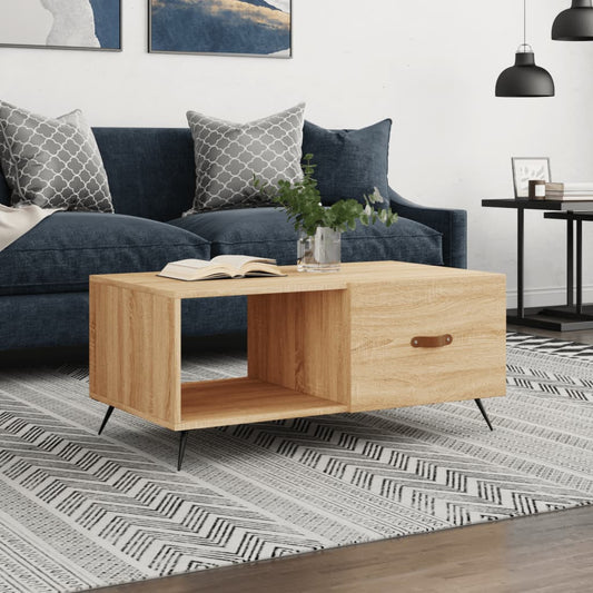 Sofabord 90X50X40 Cm Konstrueret Træ