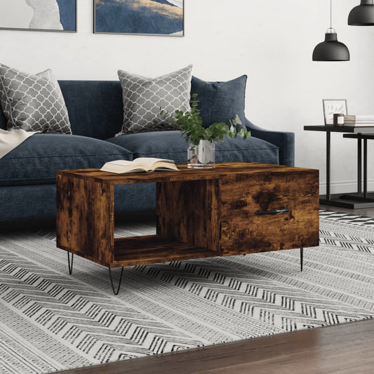 Sofabord 90X50X40 Cm Konstrueret Træ Etræsfarve