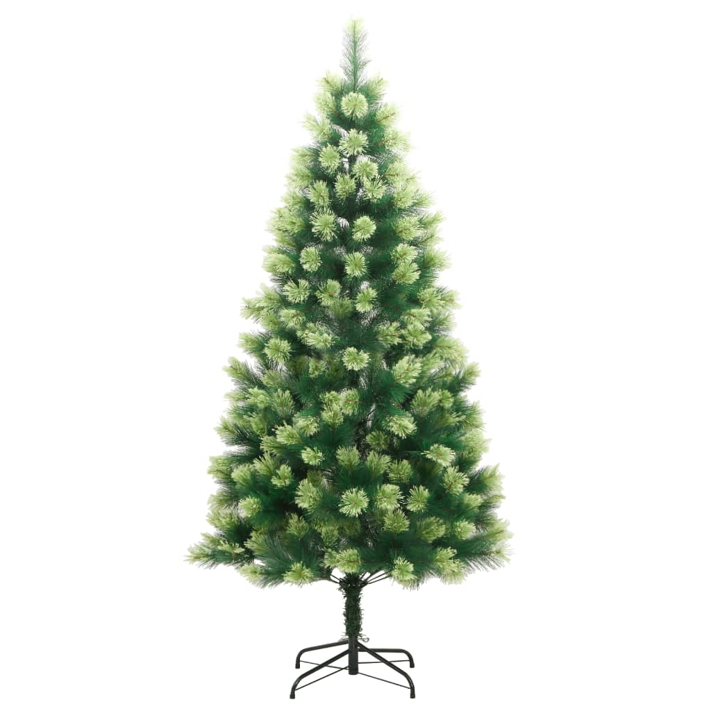 Kunstigt Juletræ Med Juletræsfod Hængslet - Billede 2