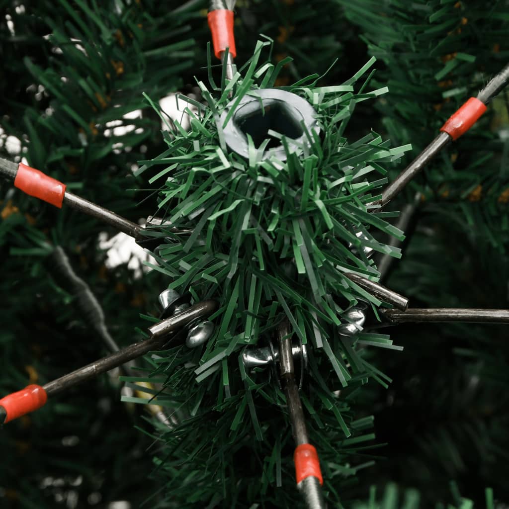 Kunstigt Juletræ Med Juletræsfod Hængslet - Billede 7