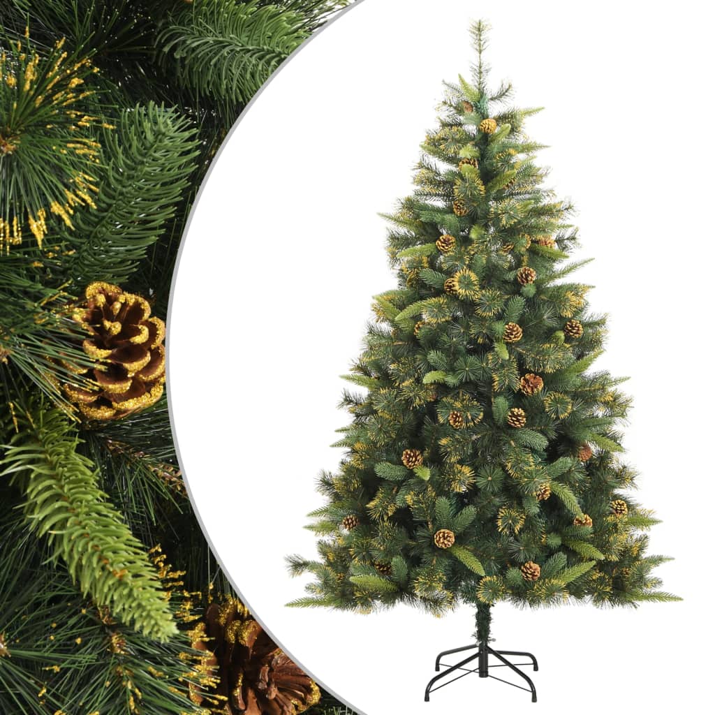 Kunstigt Juletræ Med Grankogler Hængslet - Variant 357702
