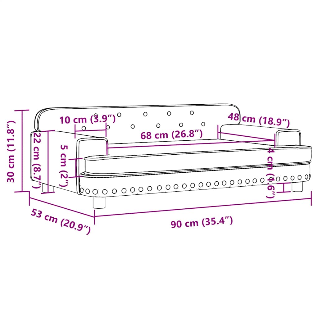 Børnesofa Kunstlæder - Billede 7