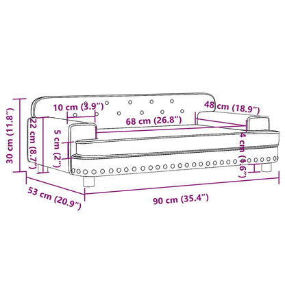 Børnesofa Kunstlæder - Billede 7