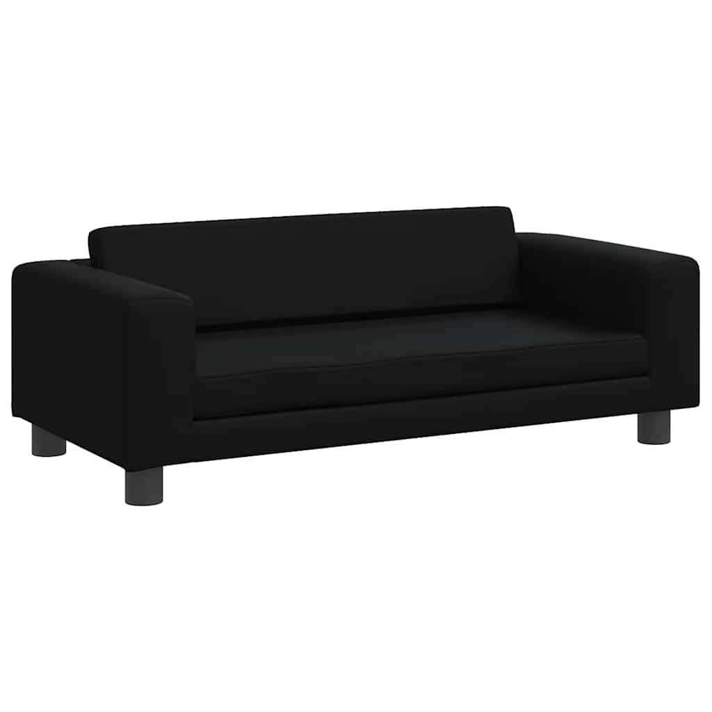 Børnesofa Med Fodskammel 100x50x30 Cm Kunstlæder - Billede 6