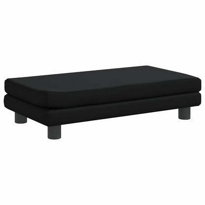 Børnesofa Med Fodskammel 100x50x30 Cm Kunstlæder - Billede 7