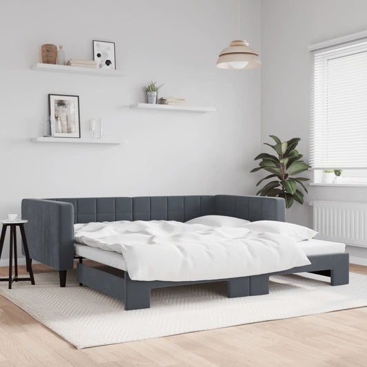 Daybed Velour Mørkegrå
