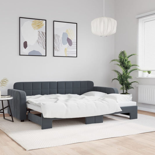 Daybed Velour Mørkegrå