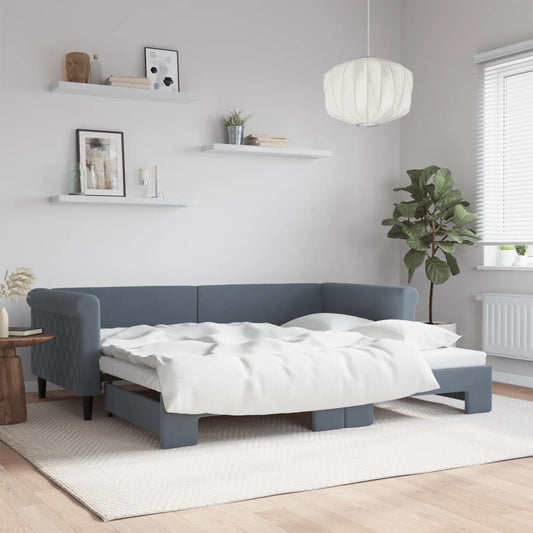 Daybed Velour Mørkegrå