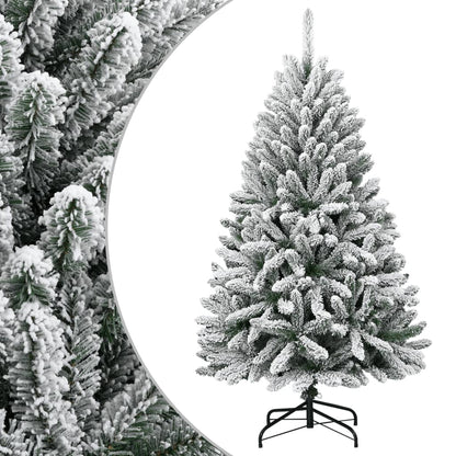 Kunstigt Juletræ Med Sne 150 Cm Hængslet - Hovedbillede