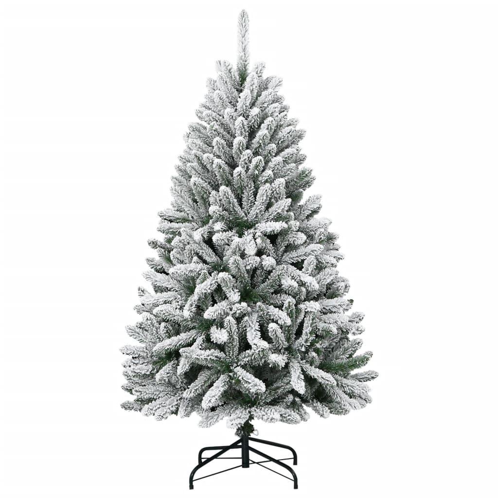 Kunstigt Juletræ Med Sne 150 Cm Hængslet - Billede 2