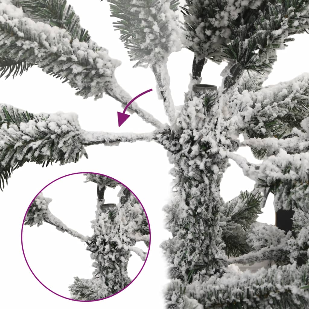 Kunstigt Juletræ Med Sne 150 Cm Hængslet - Billede 3