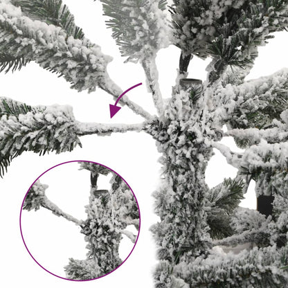 Kunstigt Juletræ Med Sne 150 Cm Hængslet - Billede 3