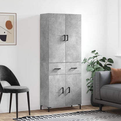 Højskab 69,5x34x180 Cm Konstrueret Træ