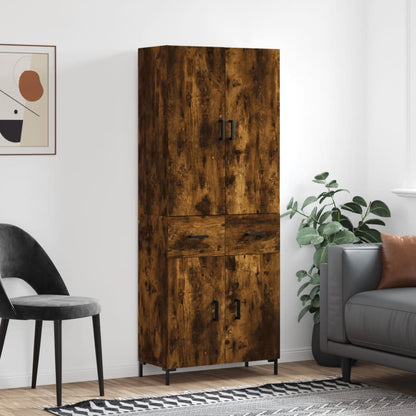 Højskab 69,5x34x180 Cm Konstrueret Træ