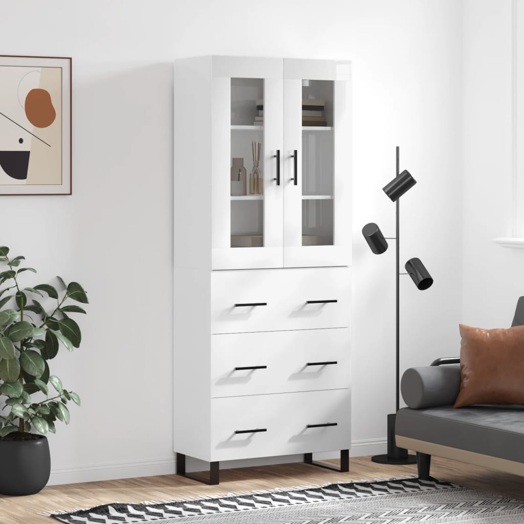 Højskab 69,5X34X180 Cm Konstrueret Træ