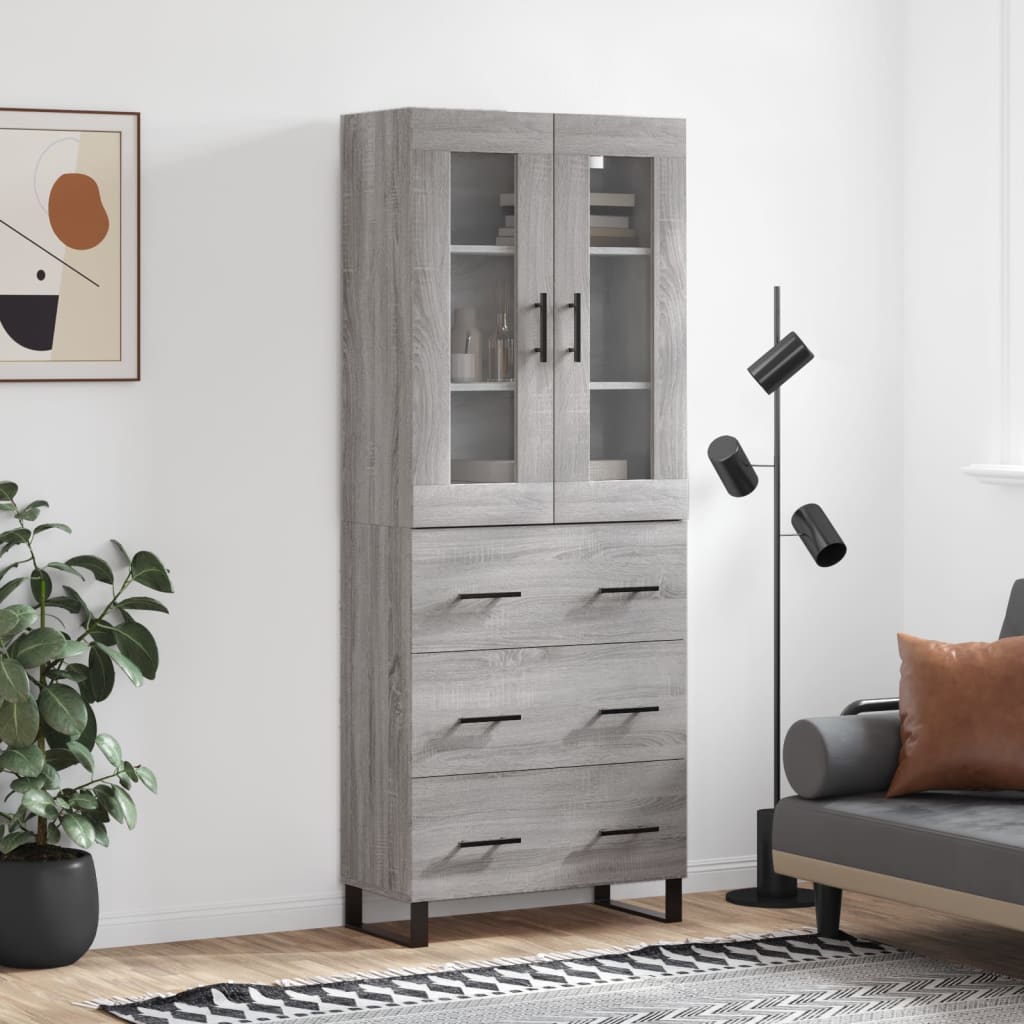 Højskab 69,5X34X180 Cm Konstrueret Træ