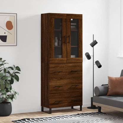 Højskab 69,5X34X180 Cm Konstrueret Træ