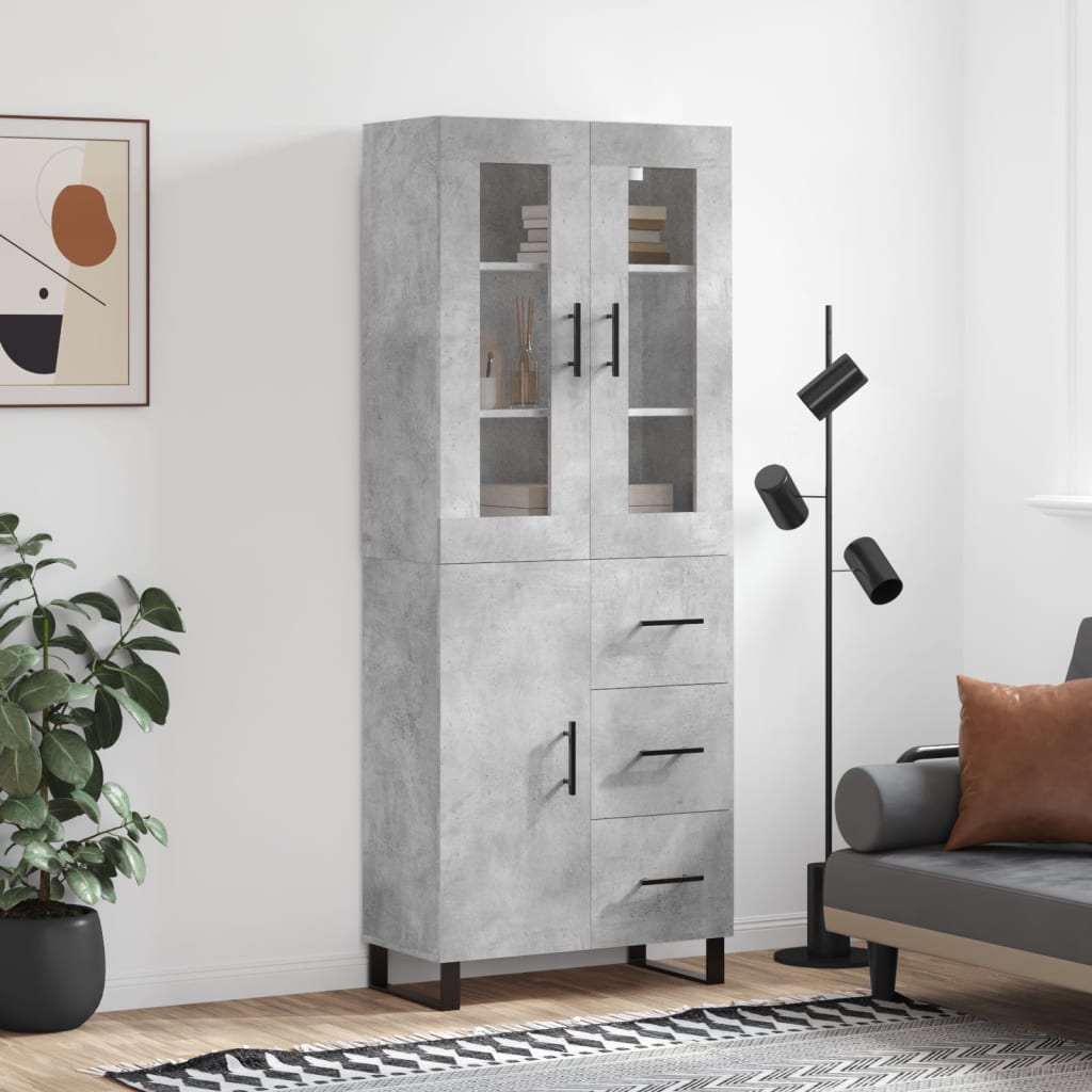 Højskab 69,5X34X180 Cm Konstrueret Træ
