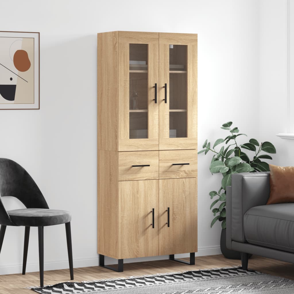 Højskab 69,5X34X180 Cm Konstrueret Træ