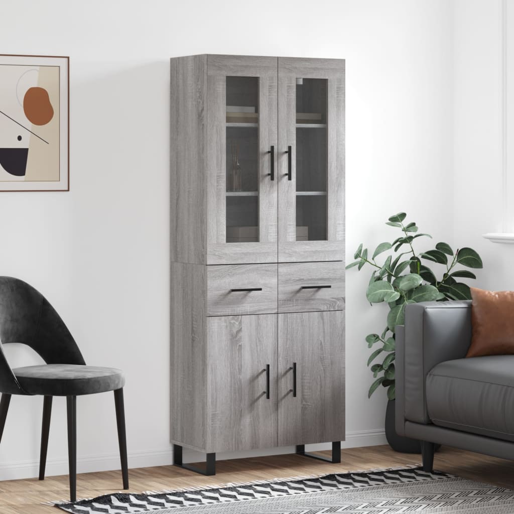 Højskab 69,5X34X180 Cm Konstrueret Træ