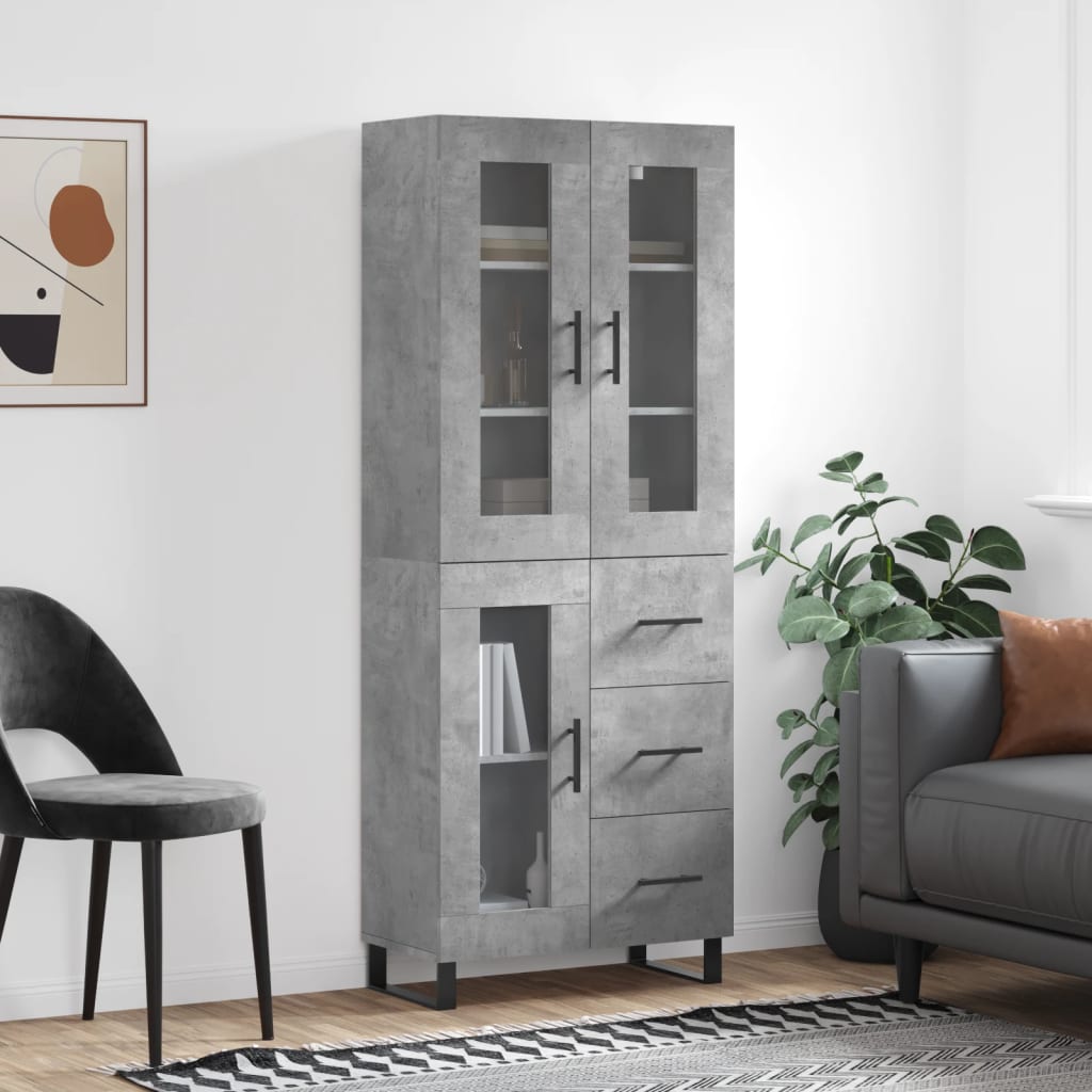 Højskab 69,5X34X180 Cm Konstrueret Træ