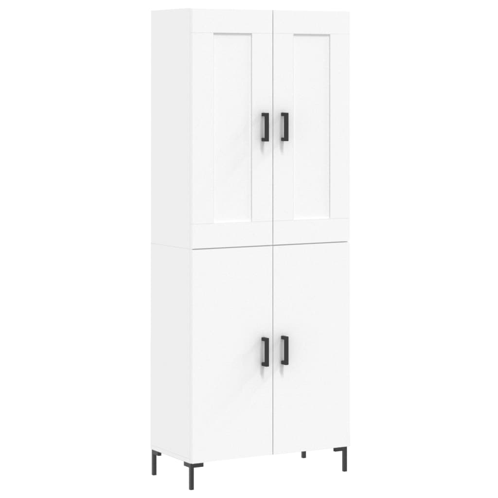 Højskab 69,5x34x180 Cm Konstrueret Træ - Billede 2