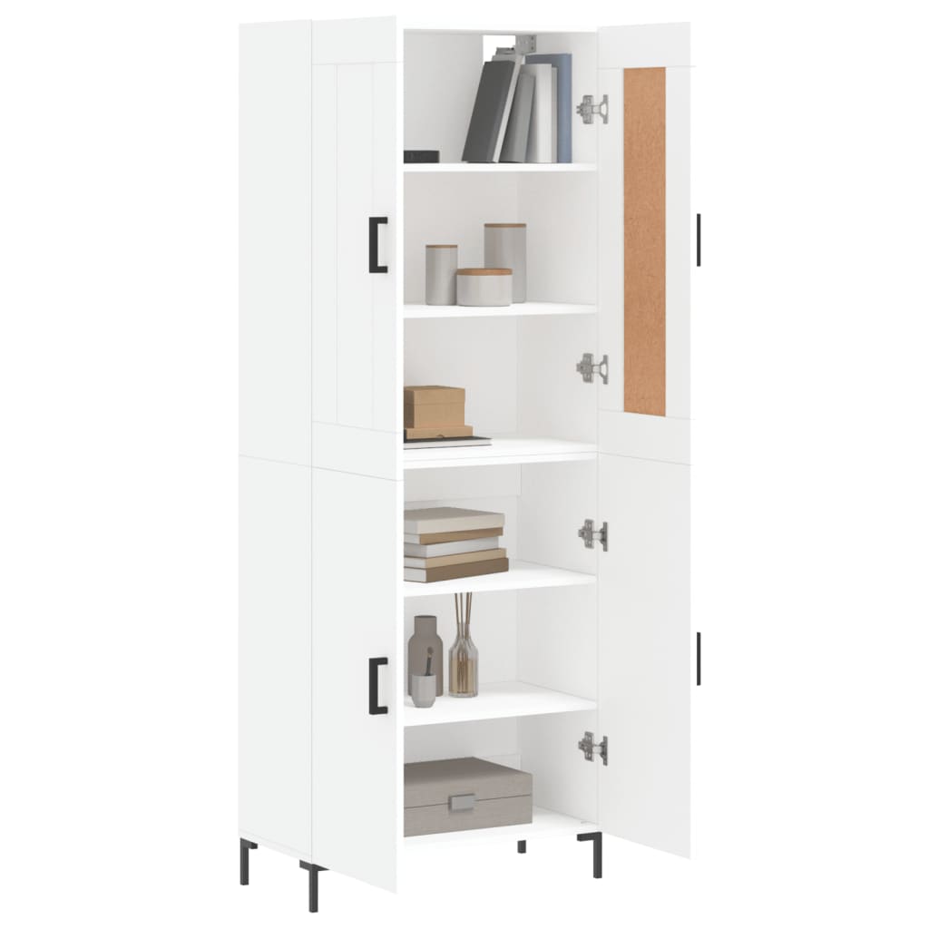 Højskab 69,5x34x180 Cm Konstrueret Træ - Billede 3