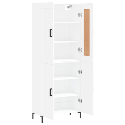 Højskab 69,5x34x180 Cm Konstrueret Træ - Billede 4