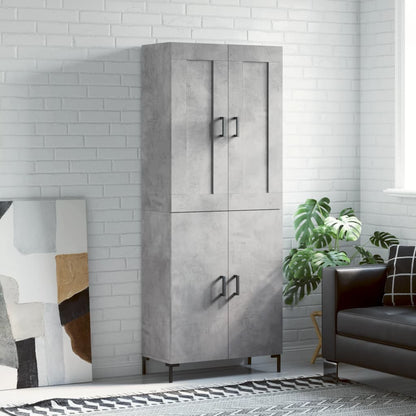 Højskab 69,5x34x180 Cm Konstrueret Træ