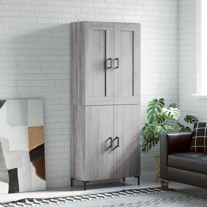 Højskab 69,5x34x180 Cm Konstrueret Træ
